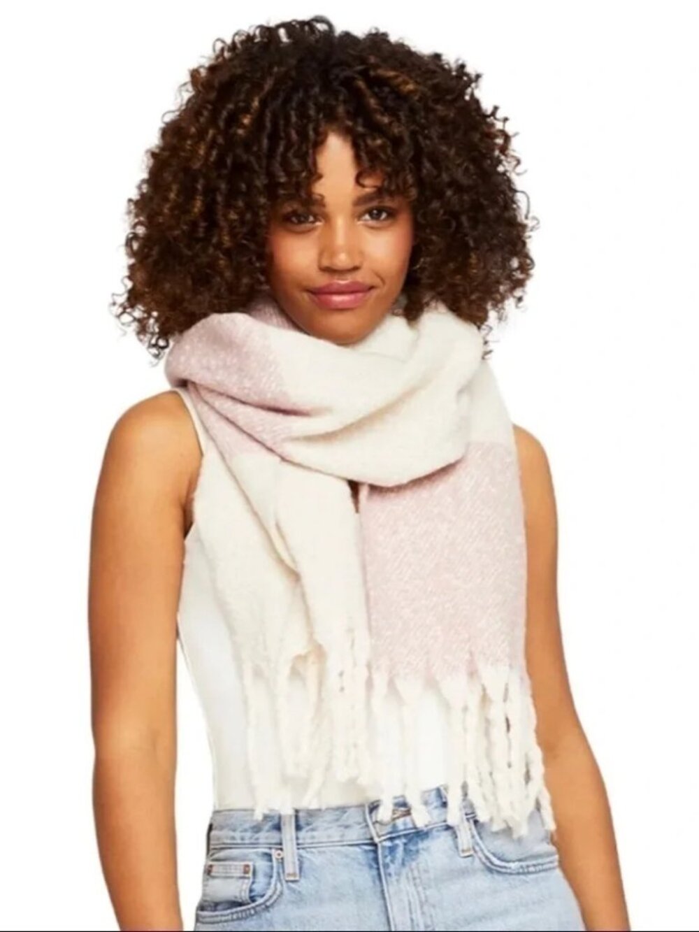 GENTLE FAWN Cozy Women's Colorblock Boucle Soft Scarf - NWT - Picture 2 of 9